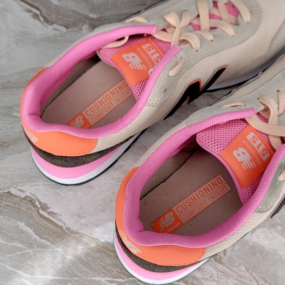 New Balance 515 WL515BS3 Women’s Sneakers Size 10 D Wide – Beige, Hot Pink - Picture 8 of 10